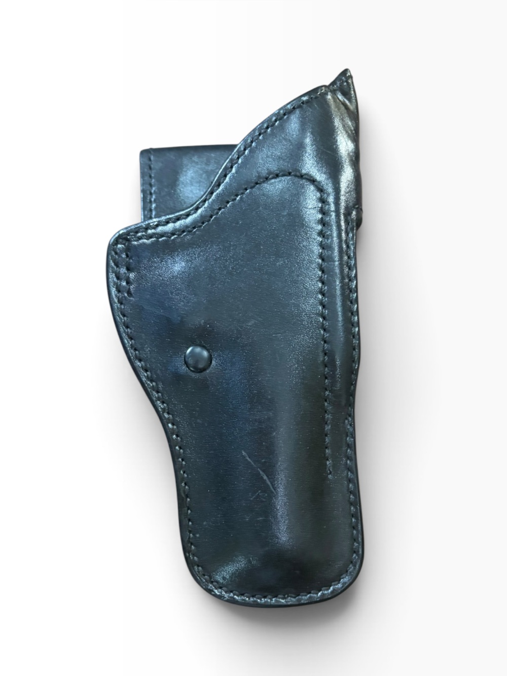 Vintage Don Hume Black Leather Belt Holster OWB Right Hand - Made in USA